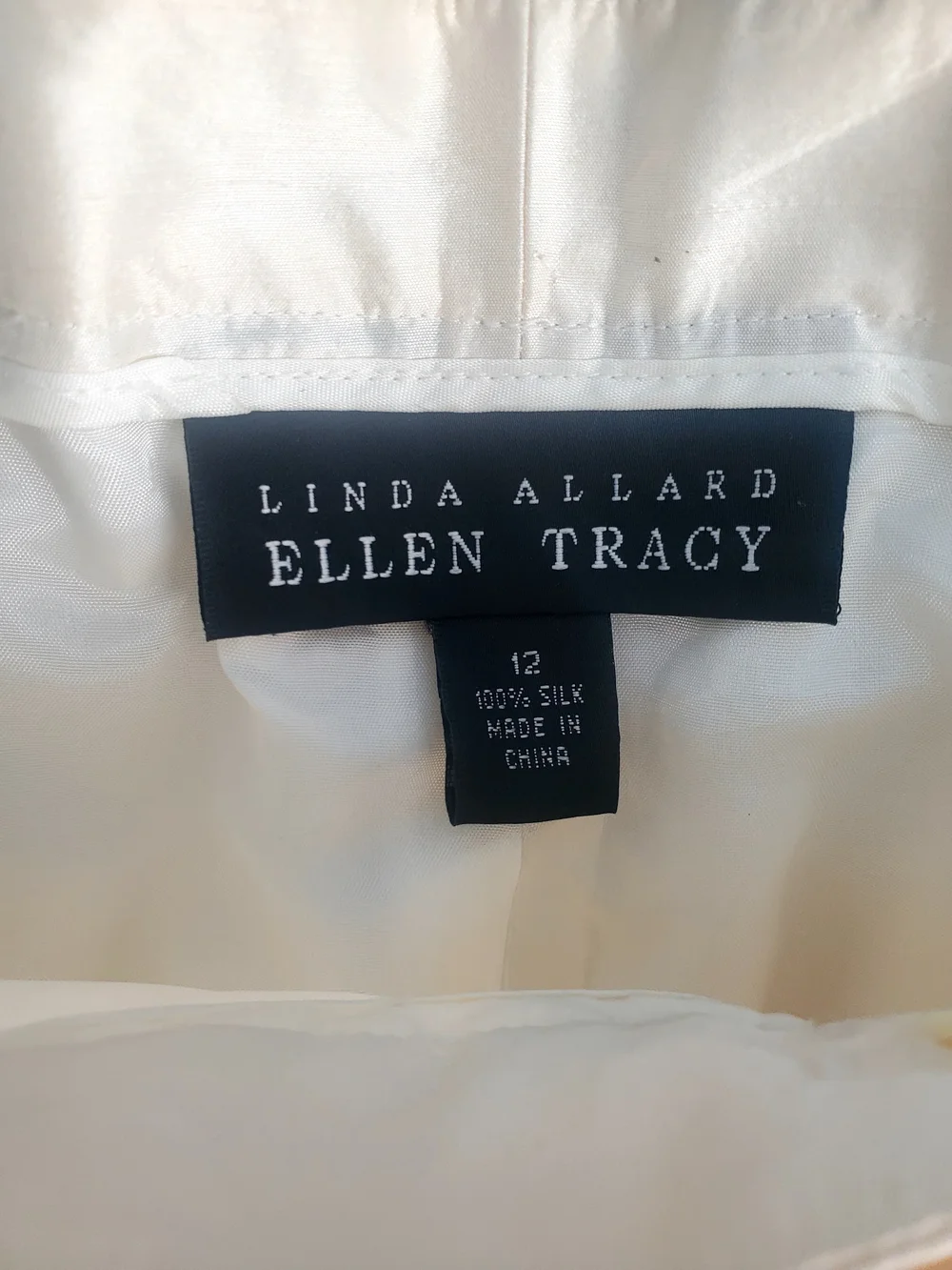 VINTAGE 90'S 100% SILK CREAM PANT